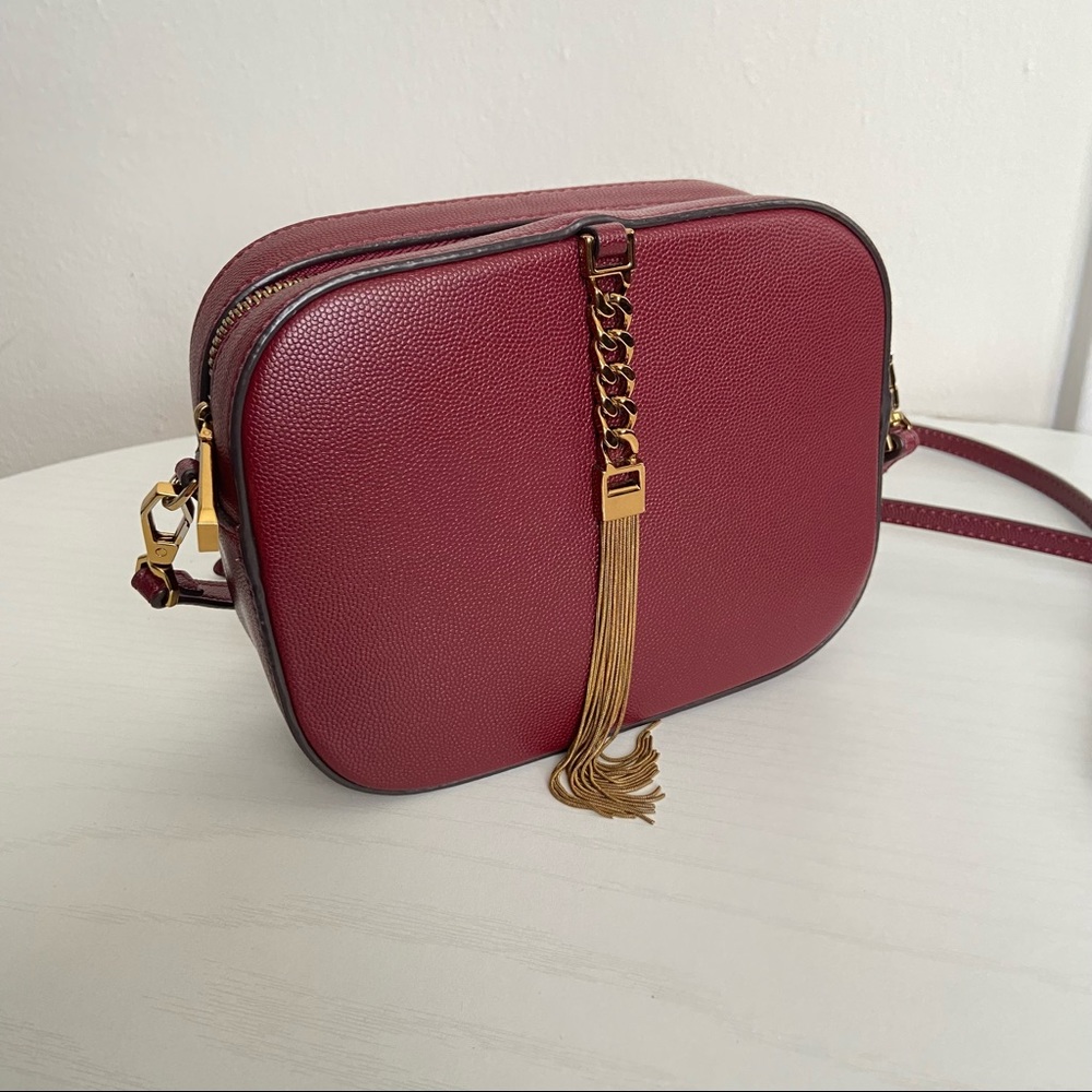 Charles Keith Tassel Clutch - Burgundy
